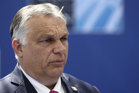 Hungary&#039;s Prime Minister Viktor Orban arrives for a NATO summit at NATO headquarters in Brussels, Monday, June 14, 2021. U.S. President Joe Biden is taking part in his first NATO summit, where th ...