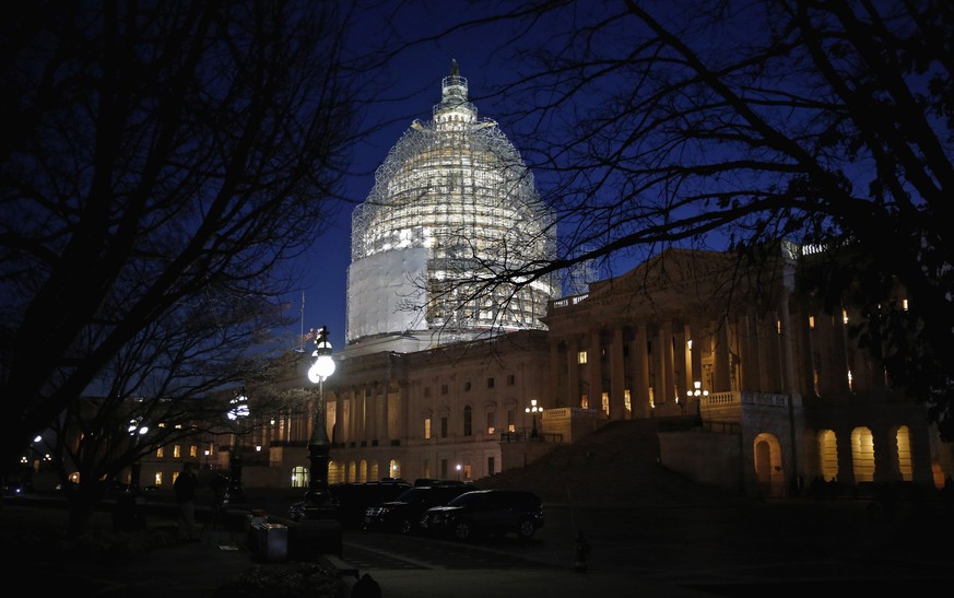 Das Capitol-Gebäude, Sitz des US-Kongresses in Washington.&nbsp;