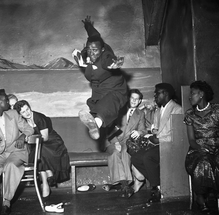 On the dance floor at the Sunset Club in Soho , London . December 1951