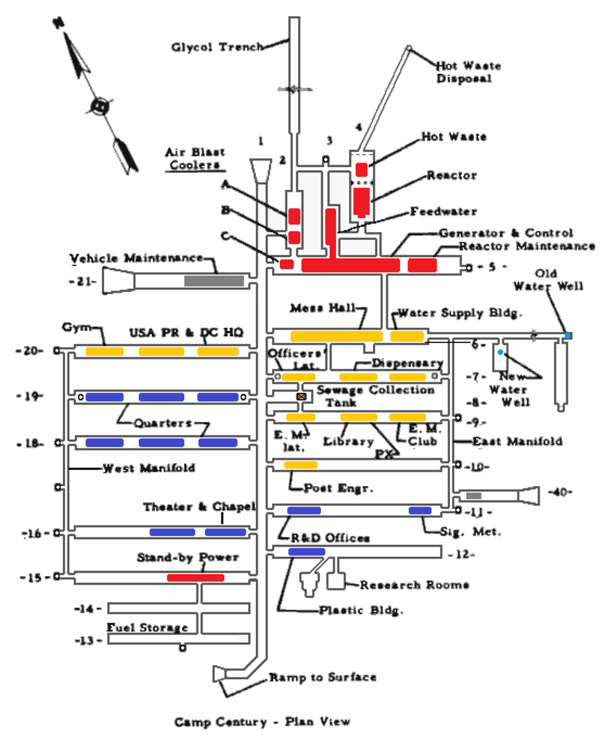 Camp Century layout in color
https://commons.wikimedia.org/w/index.php?curid=93002302