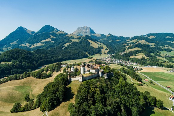 Malerisch gelegen: Schloss Greyerz.