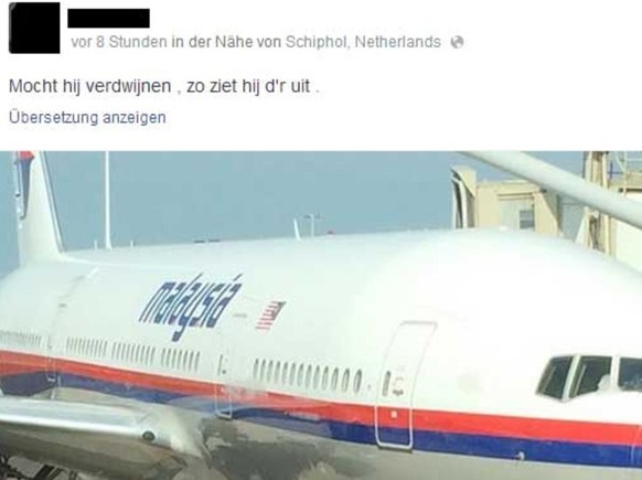 Ein Blumenhändler aus den Niederlanden machte kurz vor dem Abflug diesen Post.