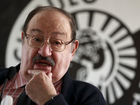 Umberto Eco bei der Präsentation seines Buches «Der Friedhof in Prag».