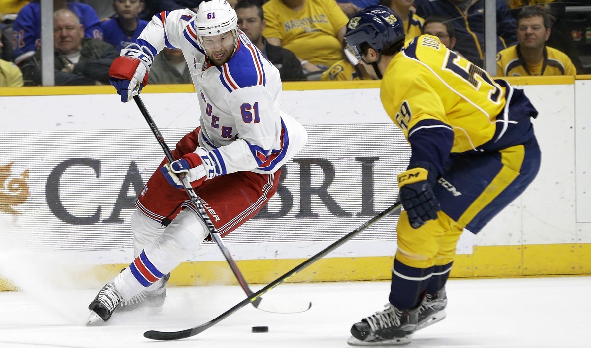 Roman Josi hält Rangers-Superstar Rick Nash in Schach.
