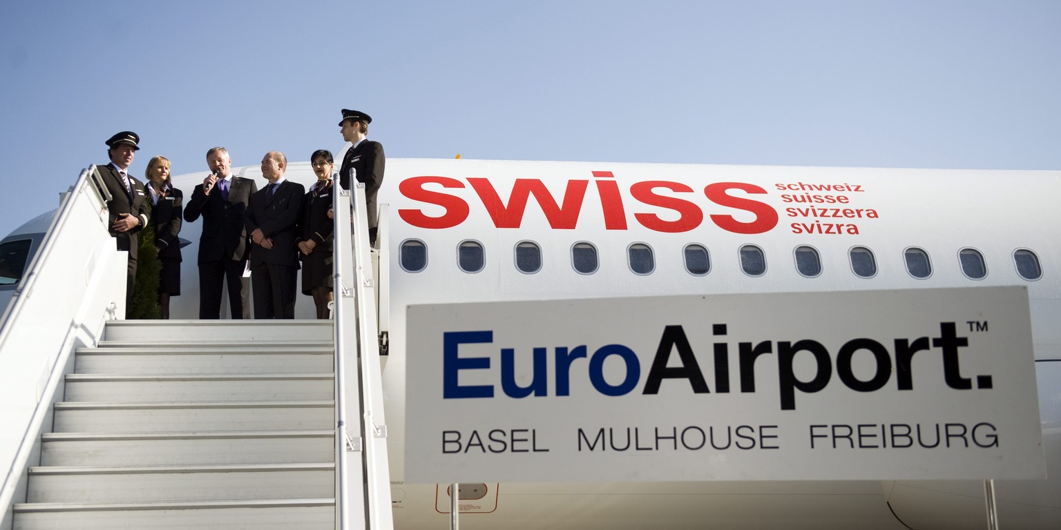 Die Swiss verabschiedet sich vom Euroairport.
