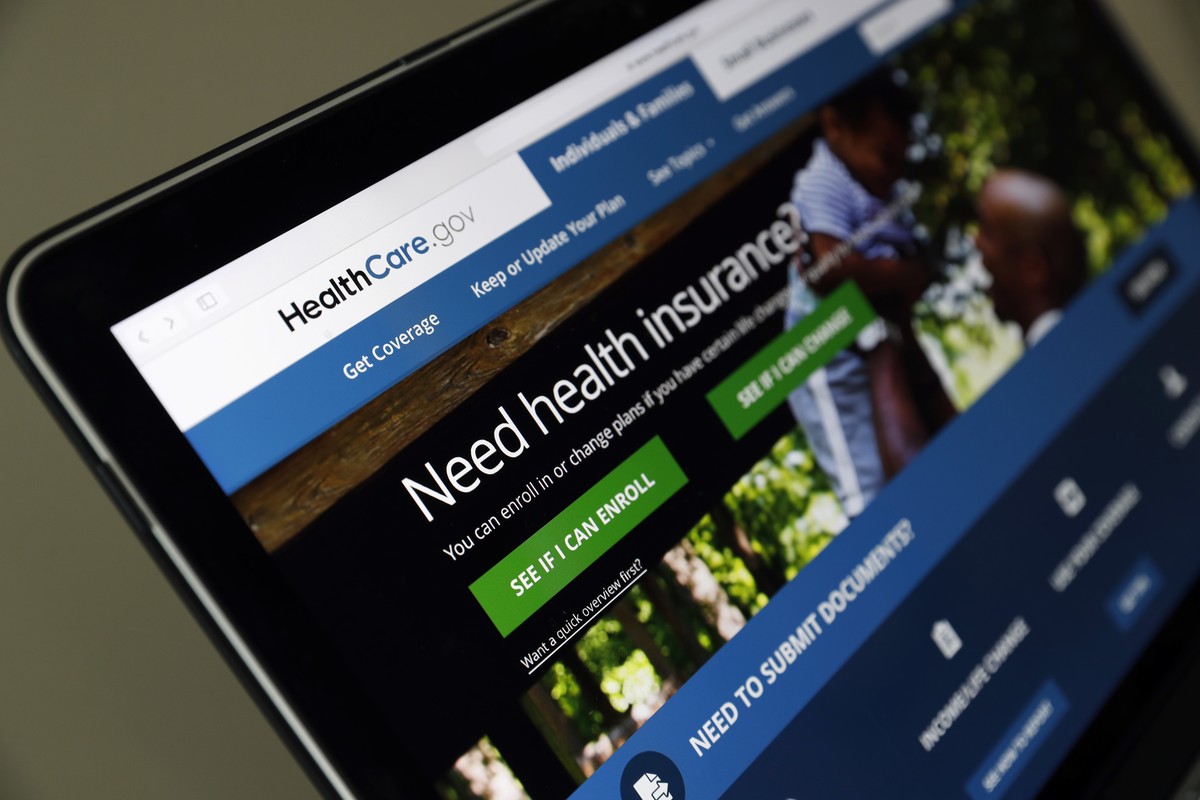 FILE - In this May 18, 2017 file photo, the Healthcare.gov website is seen on a laptop computer, in Washington. Former Obama administration officials say they're launching a private campaign to e ...