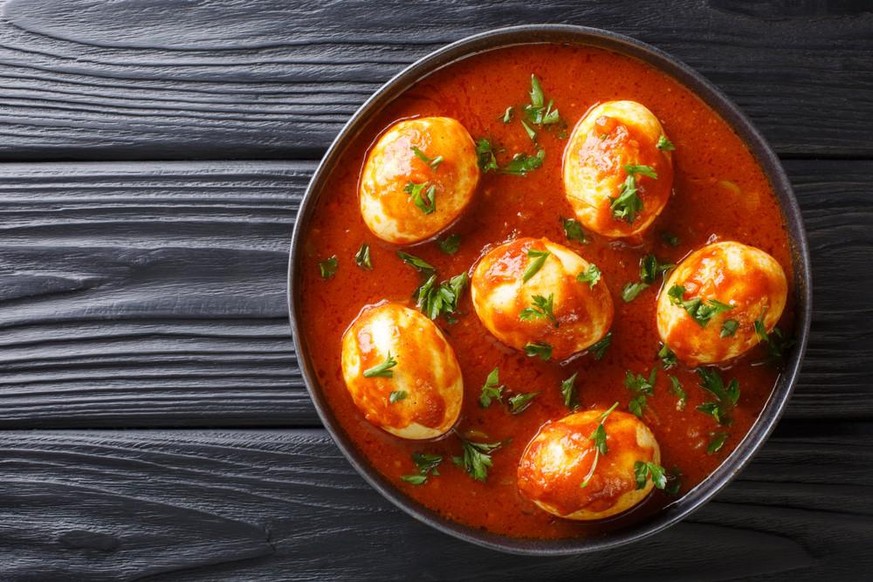 egg curry eier spicy hot hot hot essen kochen food indien indisch curry