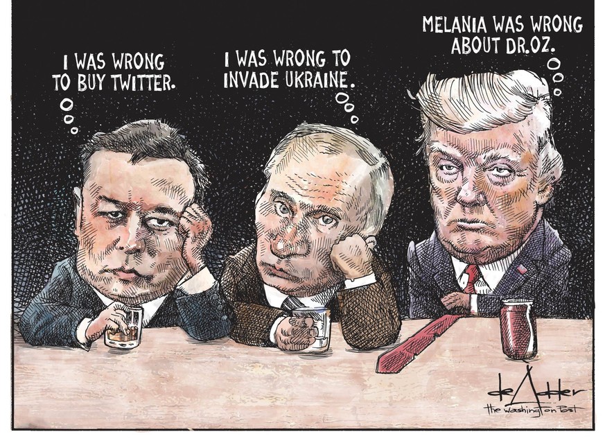 24 Karikaturen, die Trumps Midterm-Pleite genüsslich zelebrieren
