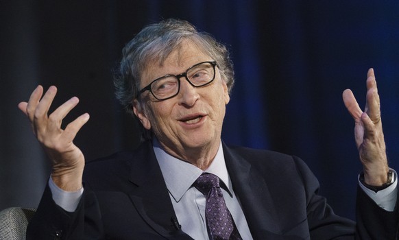 Bill Gates, Co-Chair of the Bill &amp; Melinda Gates Foundation, speaks during an interview with Chris Wallace of Fox News during the U.S. Chamber of Commerce&#039;s Global Initiative on Health and th ...