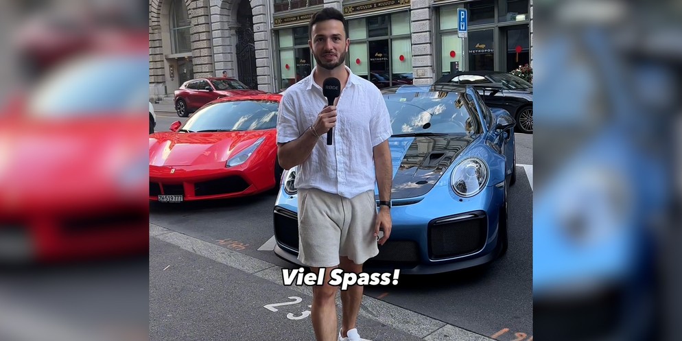 Ferrari, Lambo oder Porsche: Dario hat sie alle – zumindest auf Video. Auf Social Media erzielt er mit den Aufnahmen der Autos, die er beim Zürcher Stadthaus abfängt, Millionen von Klicks. Deswegen ku ...