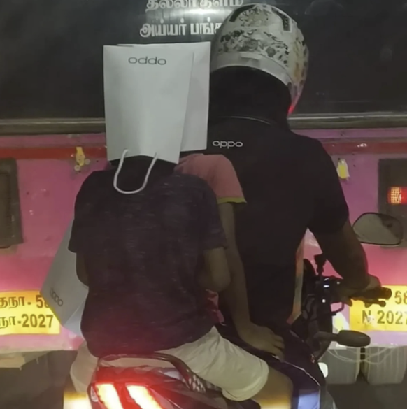 Die lustigsten Fails der Woche: Helm Sack auf dem Töff