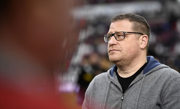 epa08259038 Moenchengladbach&#039;s director of sports Max Eberl prior to the German Bundesliga soccer match between FC Augsburg and Borussia Moenchengladbach in Augsburg, Germany, 29 February 2020. E ...