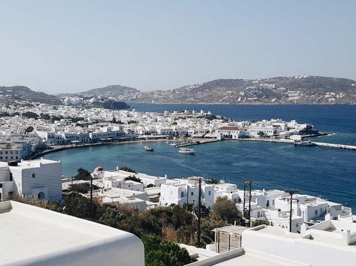 Die weissen Gebäude auf Mykonos sind ein beliebtes Fotomotiv auf Social Media.