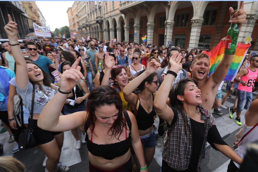 Gay Pride in Bologna.