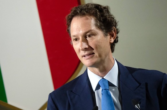 John Elkann, presidente Stellantis, in occasione della presentazione presentazione ufficiale della partnership tra il Comitato Olimpico delle Olimpiadi Invernali Milano Cortina e i brand italiani di S ...