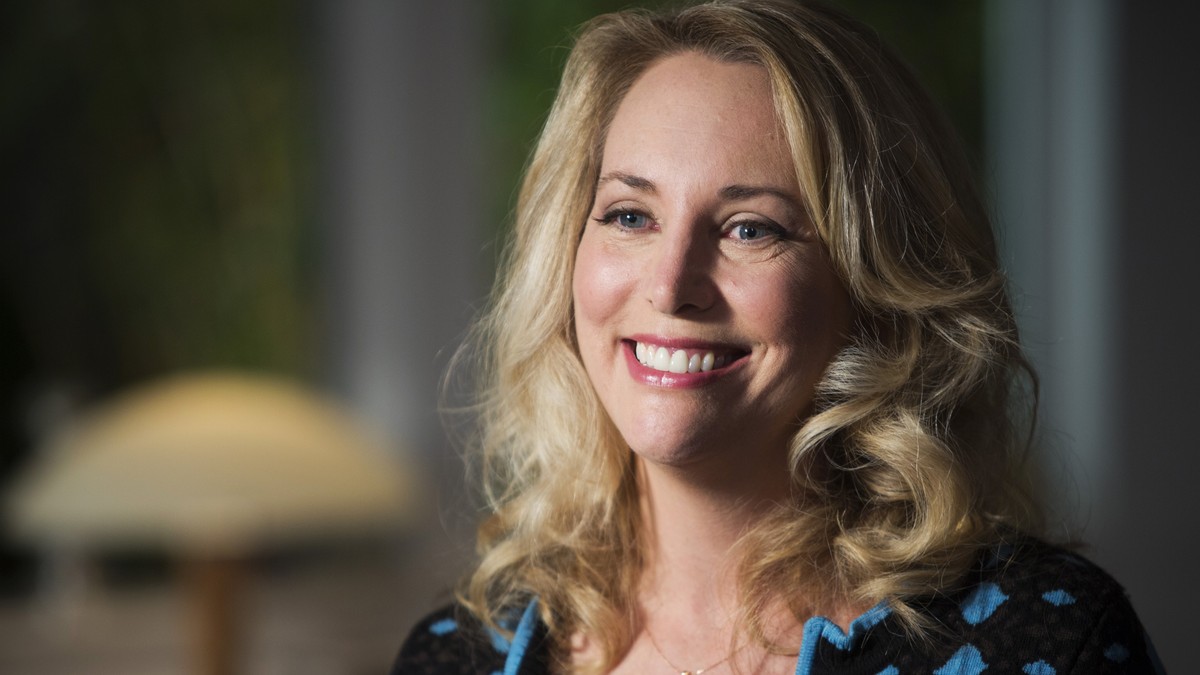 In this undated photo provided by PBS, former United States CIA Operations Officer, Valerie Plame, who is also known by her married name, Valerie Wilson, is interviewed on the set of "Makers: Wom ...