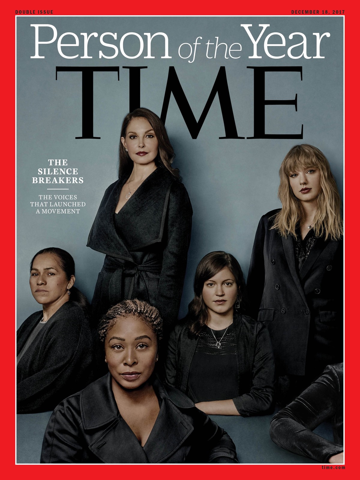 epa06371561 A handout photo made available by Time Inc. shows an image of their 2017 Person of the Year cover image featuring 'The Silence Breakers' in New York City, New York, USA, 06 Decem ...