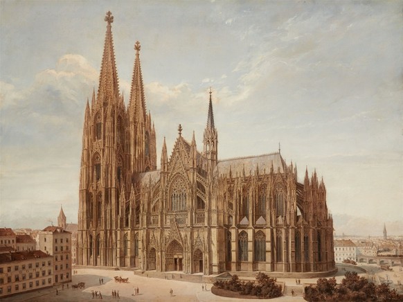 Der Kölner Dom kurz nach seiner Vollendung