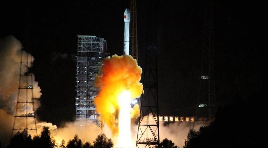 A Long March 3C launches the Chang&#039;e-5 T1 spacecraft in October 2014. The upper stage from the launch is now thought to be the object that will hit the far side of the moon in March.