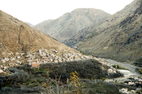 epa07242122 A general view shows the village of Imlil, Morocco, 20 December 2018. According to media reports, the bodies of Maren Ueland from Norway and Louisa Vesterager Jespersen from Denmark were f ...
