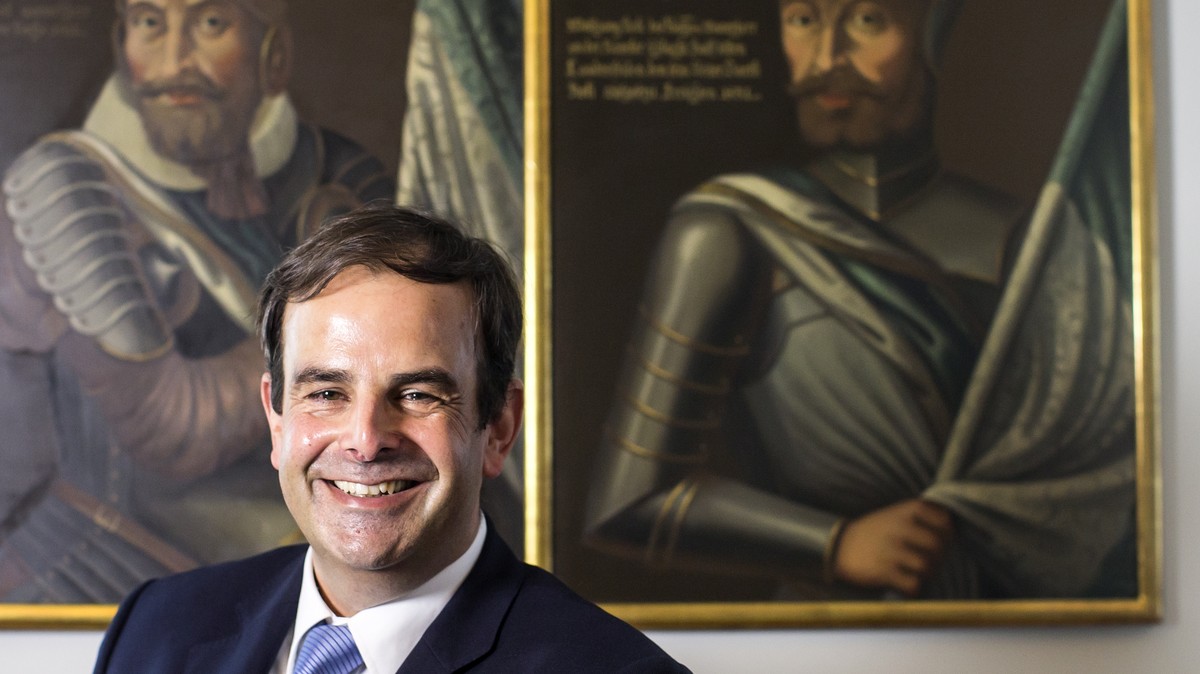 CVP-Nationalrat Gerhard Pfister anlaesslich der Dreikoenigskonferenz der Zuger CVP in Zug, am Mittwoch, 6. Januar 2016. Pfister kandidiert als CVP-Praesident, wie er an der Dreikoenigstagung der Zuger ...