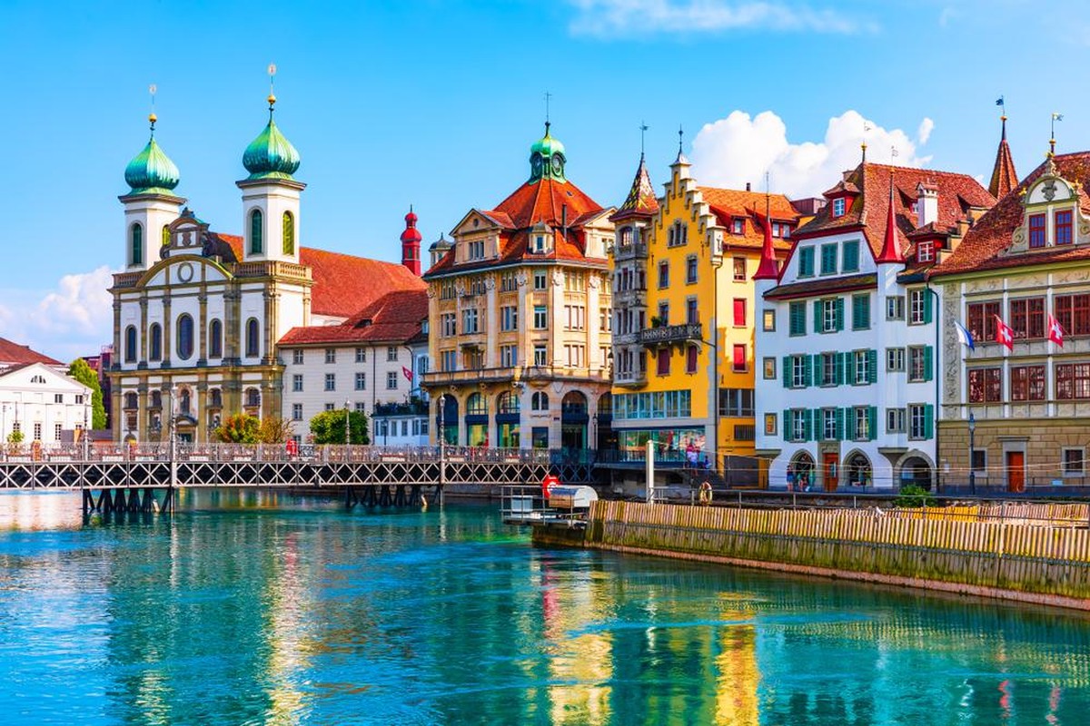 Die mittelalterliche Altstadt von Luzern.