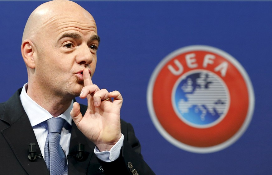 Psst! Gianni Infantino will nichts verschreien, auch wenn seine Chancen auf das FIFA-Präsidentenamt gut stehen.