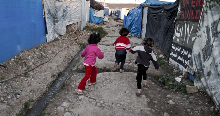 Syrische Kinder in einem Flüchtlingscamp in Nordirak.
