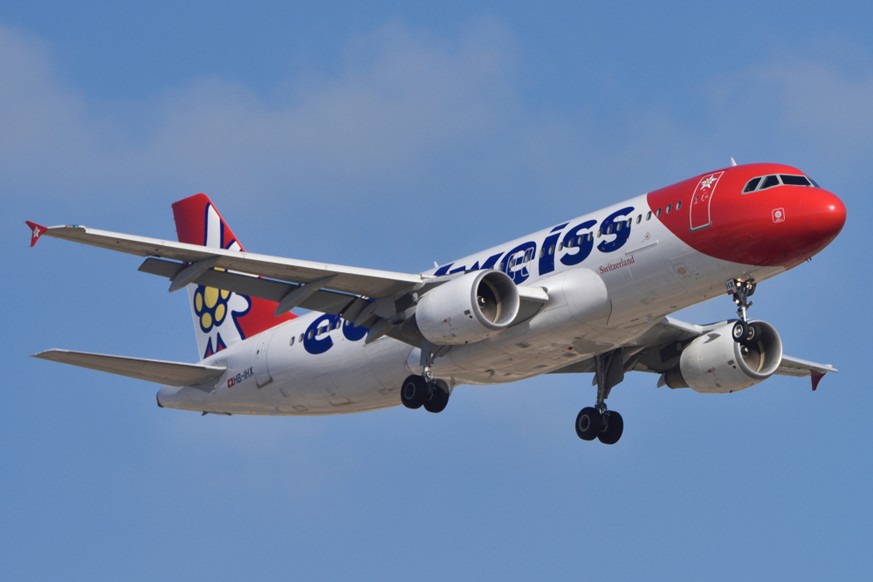Ein A320 der Edelweiss Air musste über Griechenland umdrehen.