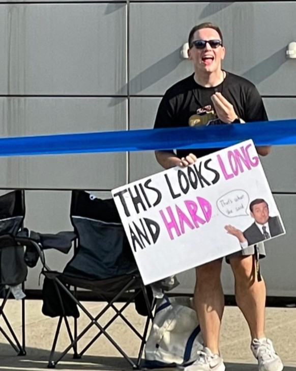 Signs at the New York Marathon