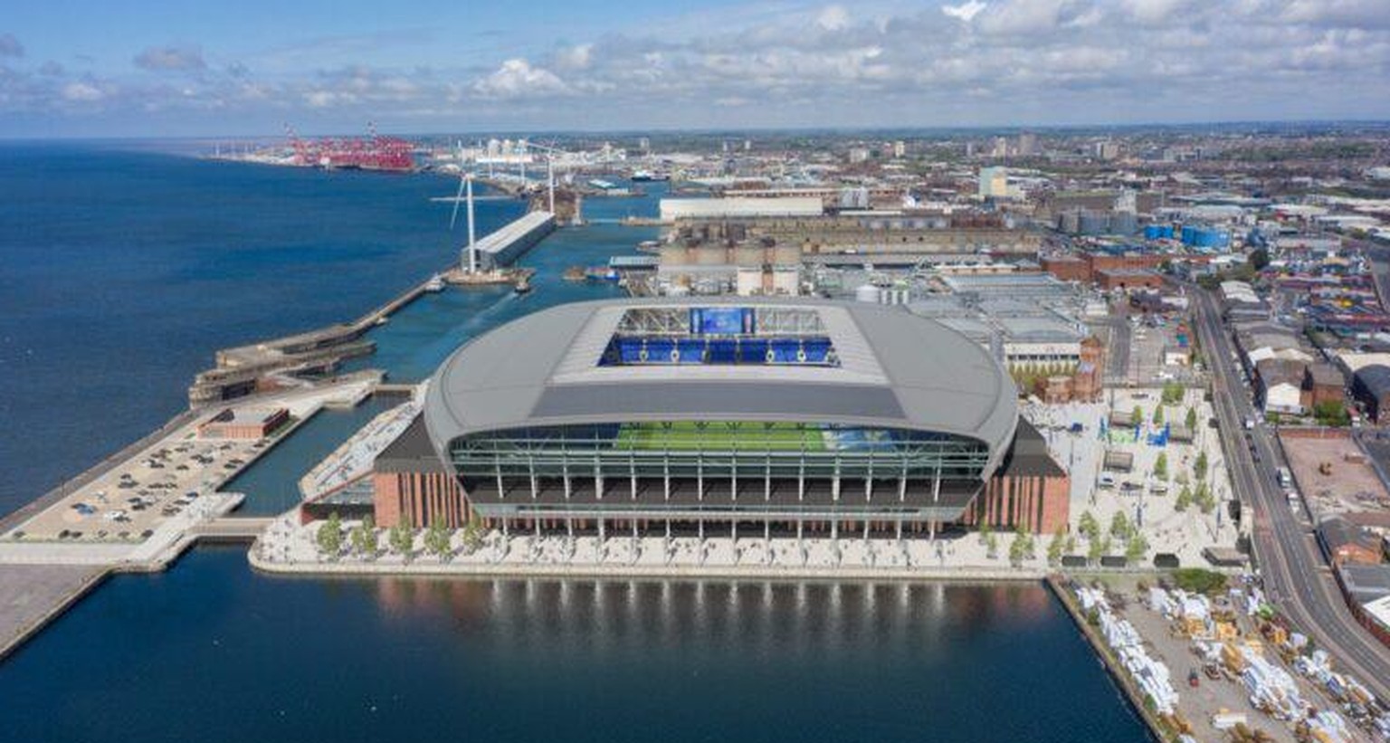 So soll das neue Everton-Stadion dereinst aussehen.