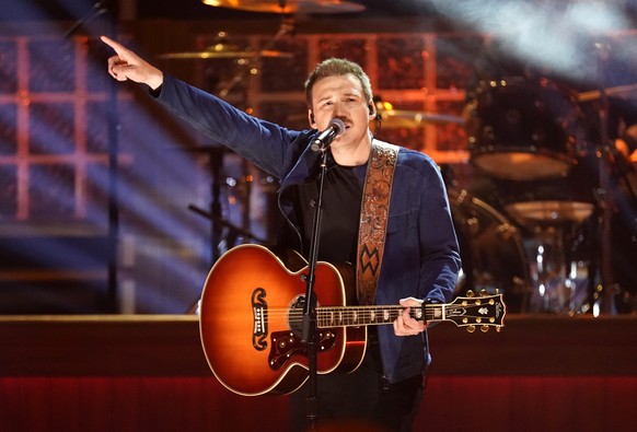 FILE - Morgan Wallen performs &quot;Man Made a Bar&quot; at the 57th Annual CMA Awards in Nashville, Tenn., on Nov. 8, 2023. (AP Photo/George Walker IV, File)
Morgan Wallen
