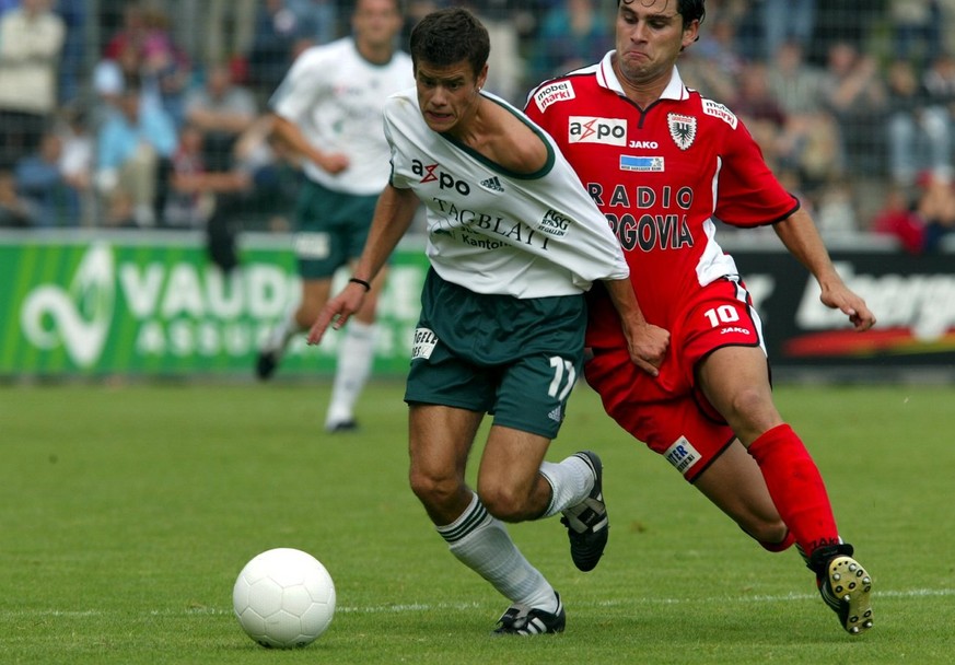 Nicht zu stoppen: Barnetta in seiner Debütsaison 2002/03 gegen Aaraus Seoane.