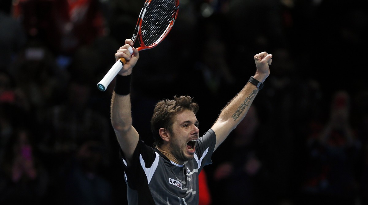 Geschafft! Wawrinka schlägt Cilic nach einem Durchhänger doch noch in drei Sätzen.