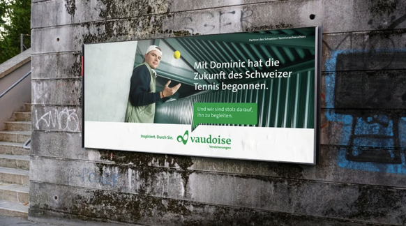 Kaum ein aktiver Schweizer Tennisspieler ist in der Werbung noch so präsent wie Dominic Stricker.
