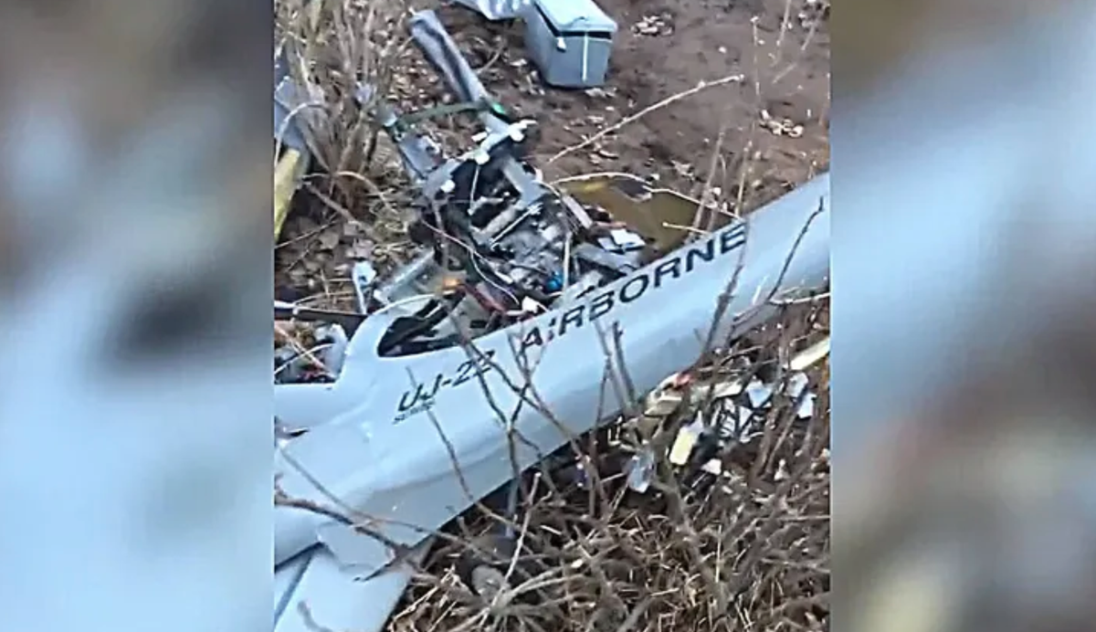 Le drone "UJ-22" écrasé: des drones comme celui-ci devraient surtout être utilisés pour la reconnaissance.