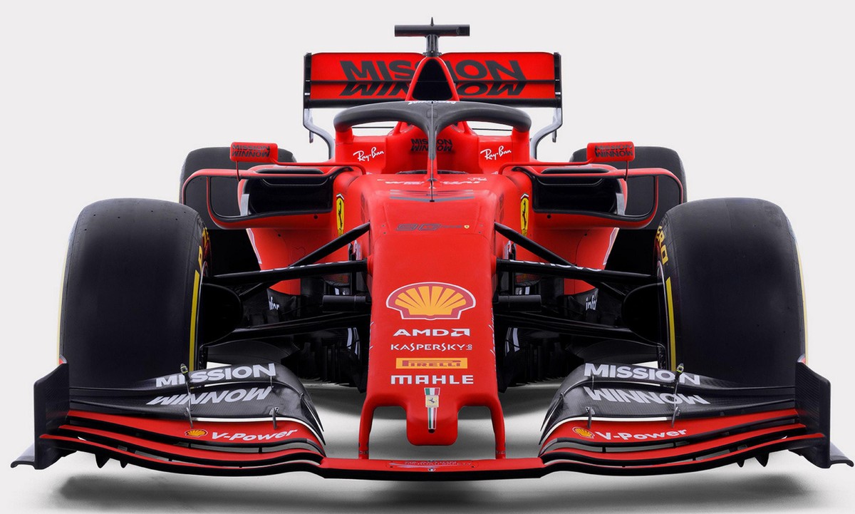 epa07371864 A handout photo made available by the Ferrari press office on 15 February 2019 shows the Ferrari single-seater. The SF90, the first car of the John Elkann presidency, is dedicated to Ferra ...