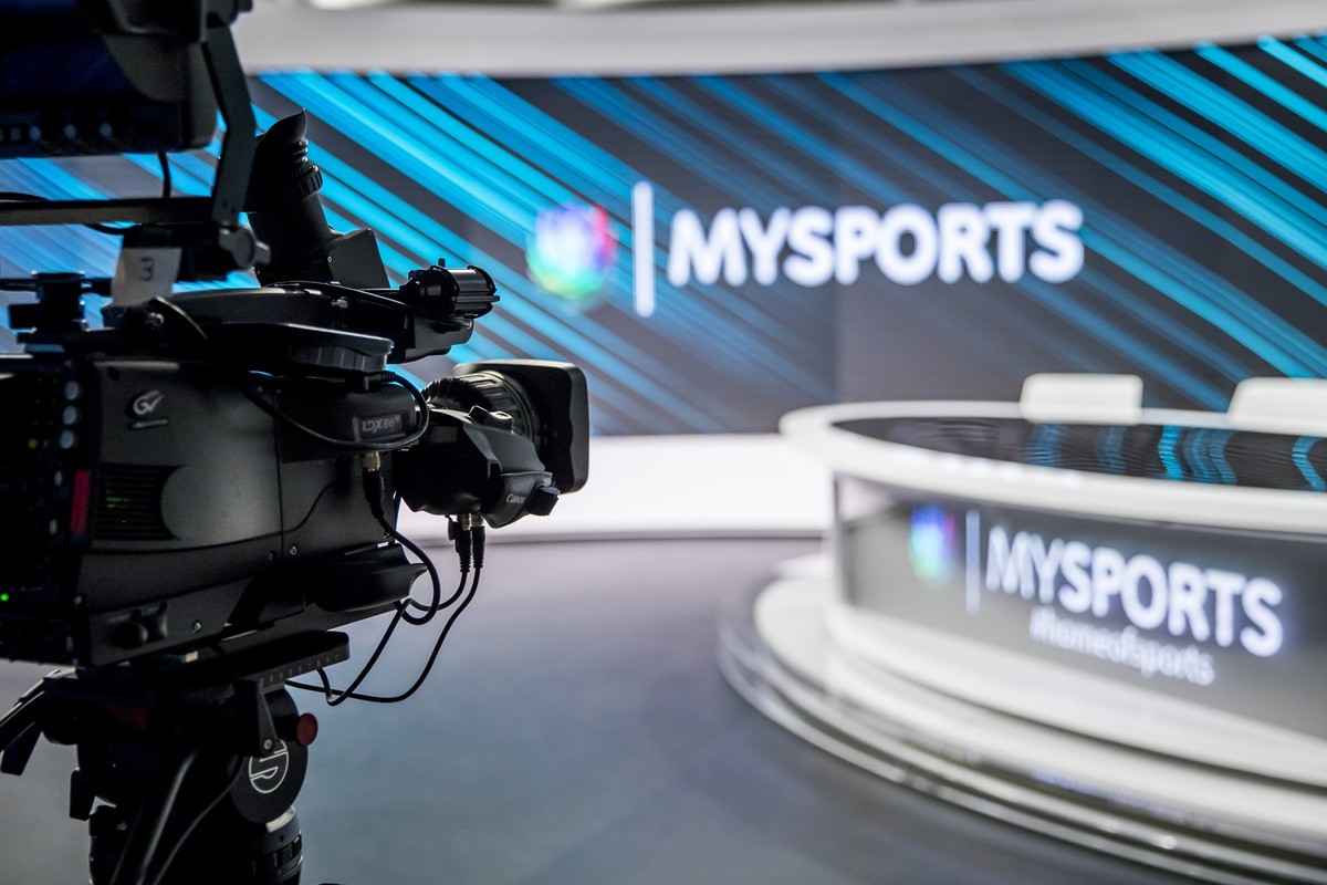 Die Studios in der Romandie von UPC MySports in Rossens am Mittwoch, 6. September 2017. (KEYSTONE/Christian Merz)