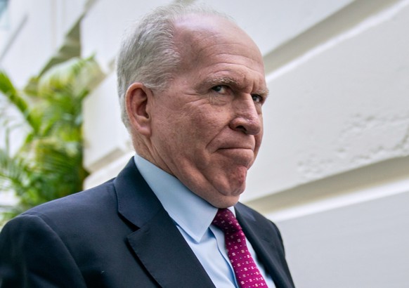 FILE - Former CIA Director John Brennan arrives for a meeting at the Capitol in Washington, May 21, 2019. (AP Photo/J. Scott Applewhite, File)
John Brennan