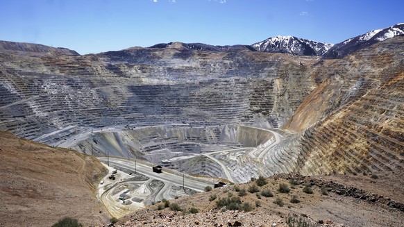 The Kennecott&#039;s Bingham Canyon Copper Mine is shown Wednesday, May 11, 2022, in Herriman, Utah. Rio Tinto will begin manufacturing tellurium, a rare mineral used in solar panels that used to be d ...
