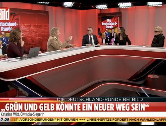 Wahlen in Deutschland â diese 10 Momente waren so richtig zum FremdschÃ¤men\nBildTV Expertenrunde (sic!)
Gottschalk, Witt, Heino...

PS: und sowieso #HaltDieFresseBild