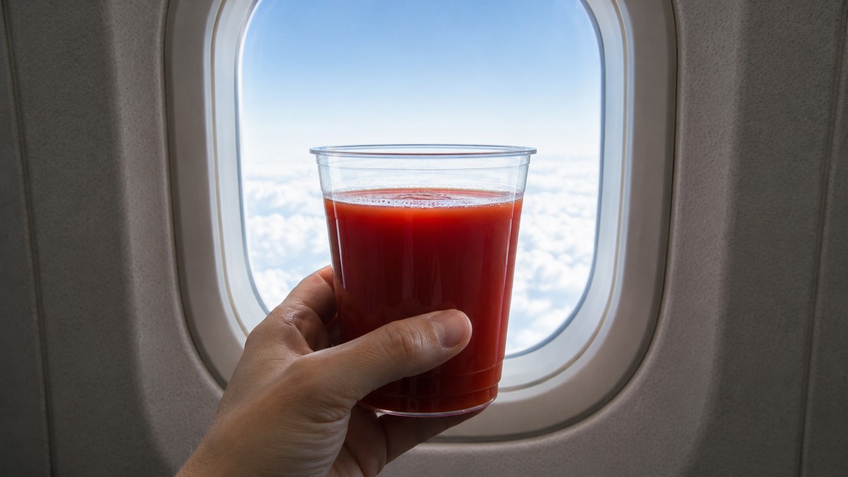 Le jus de légumes est relativement plus consommé dans les airs que sur la terre ferme.