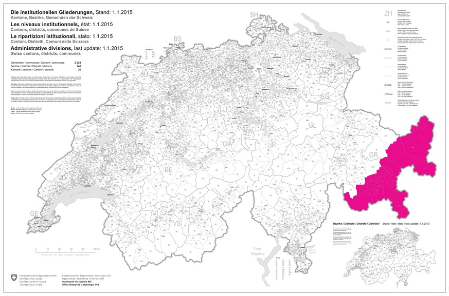 Alle bisher abgefahrenen Gemeinden.