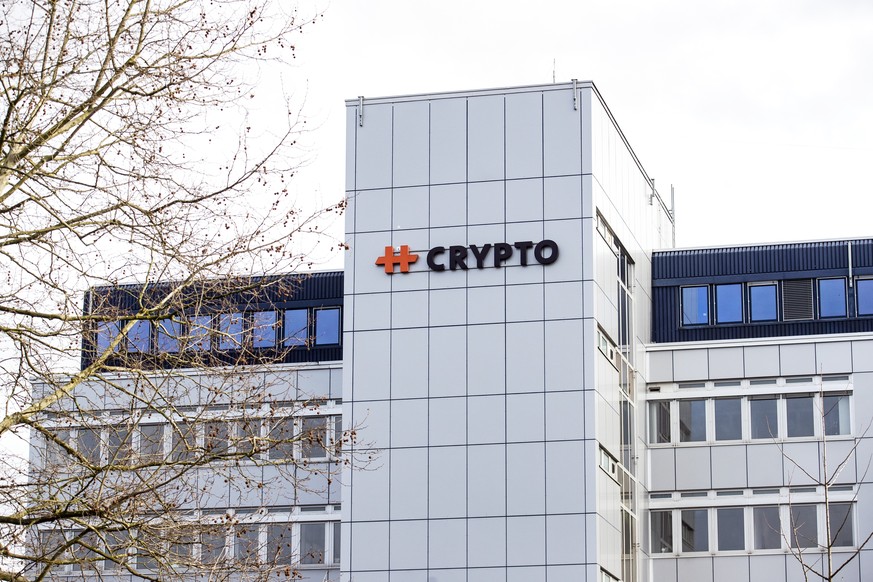 Der Hauptsitz des Chiffriergeraete-Herstellers Crypto, fotografiert am Dienstag, 11. Februar 2020, in Steinhausen. In Zusammenarbeit mit der Firma Crypto sollen amerikanische und deutsche Nachrichtend ...