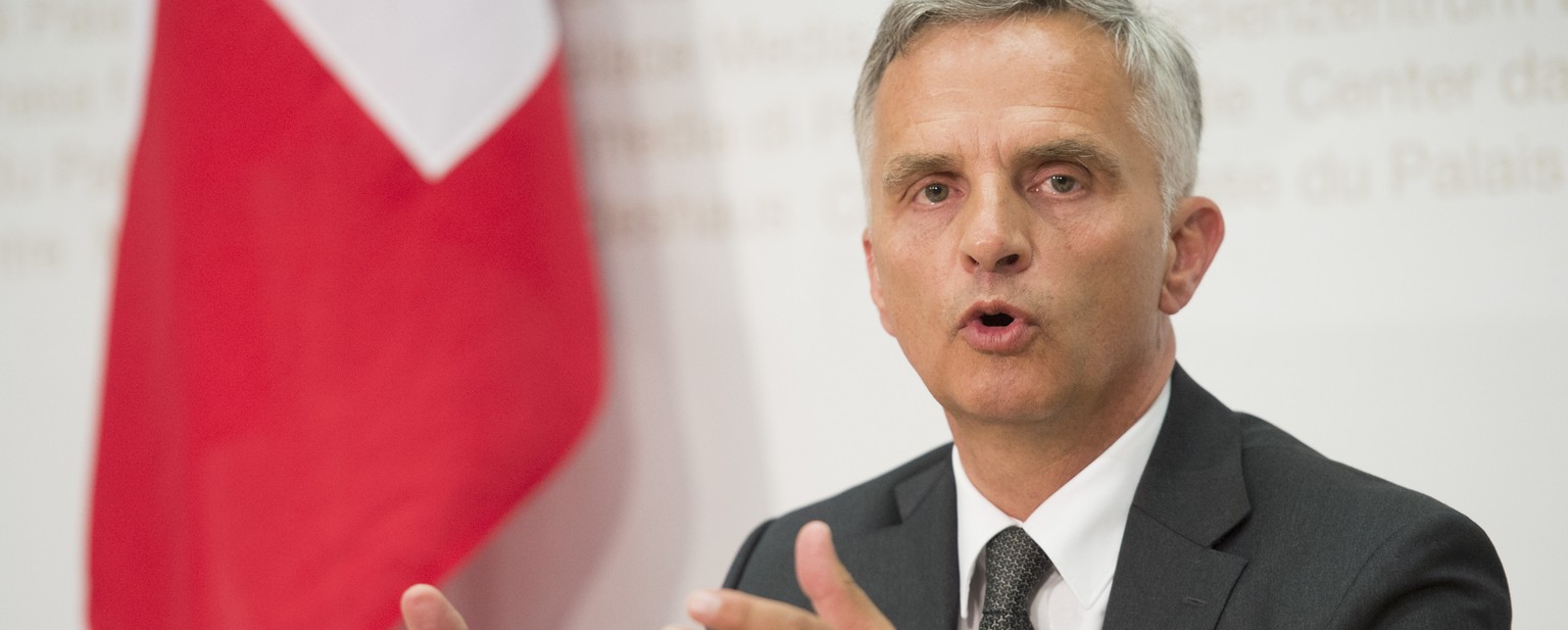 Nach einem allfälligen Verhandlungsdurchbruch mit der EU kommt es ihm zu, die Lösung in der Schweiz zu vertreten: Bundespräsident und Aussenminister Didier Burkhalter.