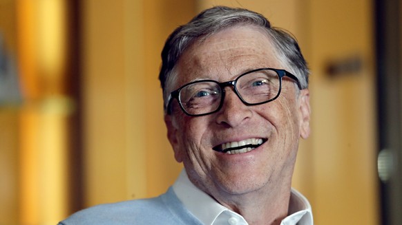 In this Feb. 1, 2019, Bill Gates smiles while being interviewed in Kirkland, Wash. Bill and Melinda Gates are pushing back against a new wave of criticism about whether billionaire philanthropy is a f ...