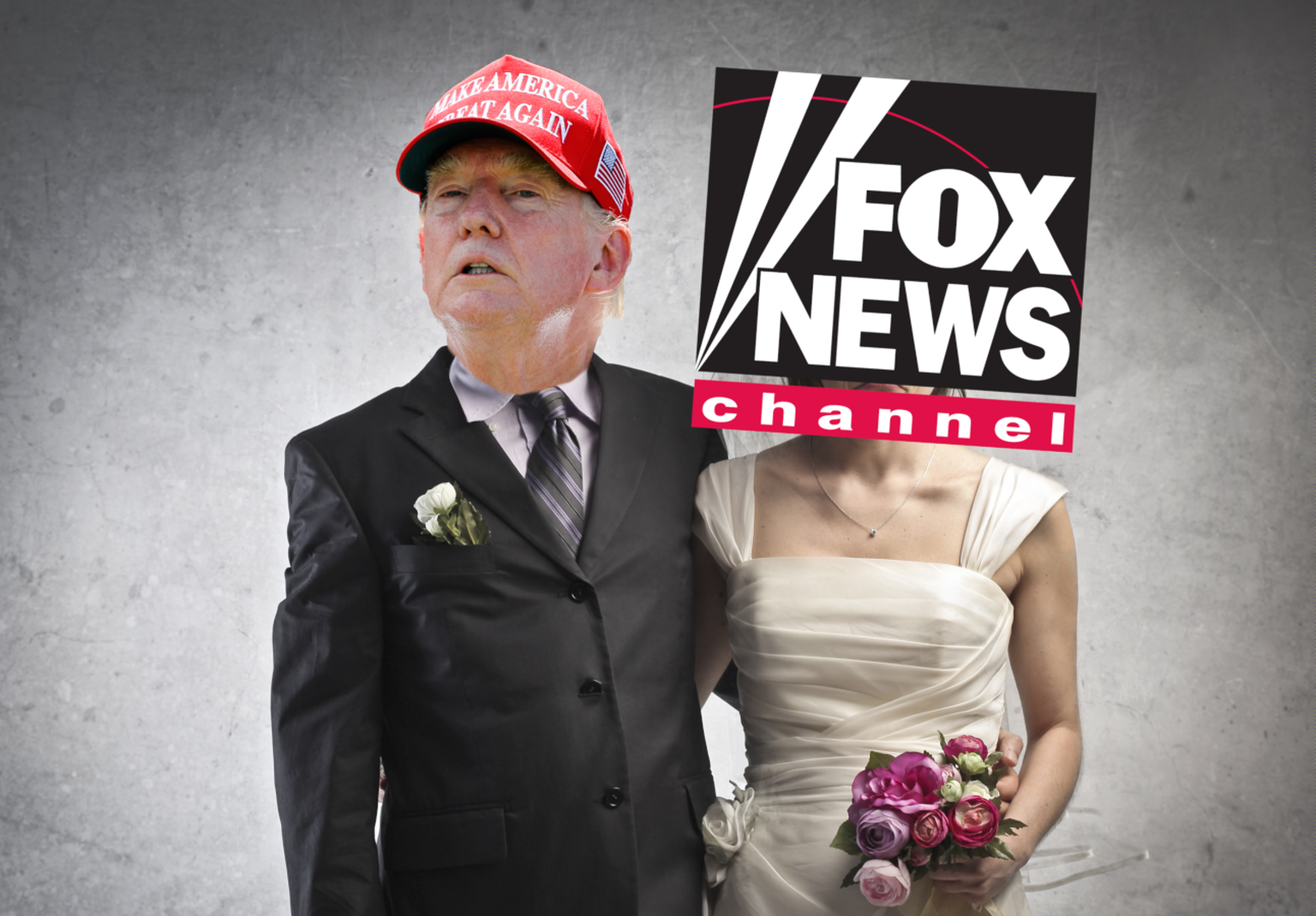 Donald Trump und Fox News, verheiratet, aber doch unglücklich zusammen.