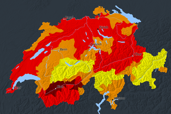 Waldbrandgefahr Schweiz 5.7.26