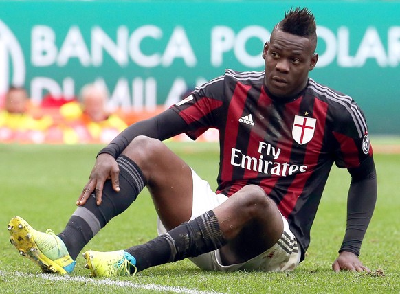 Die AC Milan, mit Mario Balotelli, hat noch eine kleine Chance auf die Europa League.