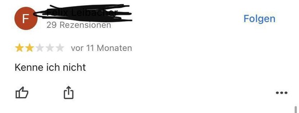 PICDUMP 387 – ganz ohne Harold im Titelbild. WIRKLICH.\nGoogle Reviews sind auch immer Gold wert.